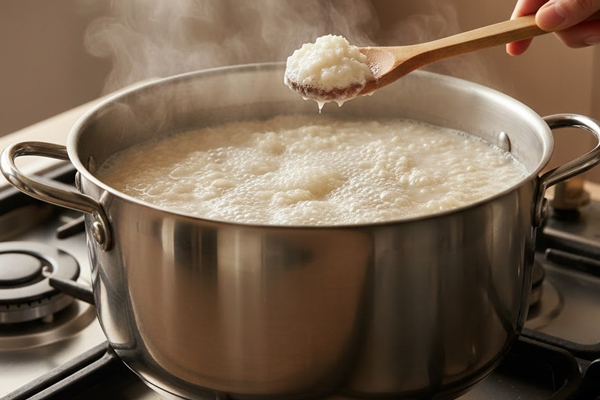 جوشاندن برنج شله زرد ساده