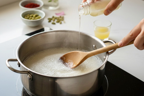 تهیه شربت بار بامیه و زولبیا با گلوکز