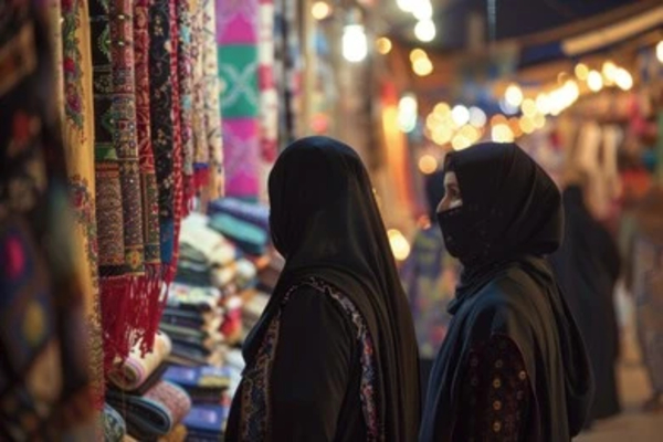 زن عرب در بازار