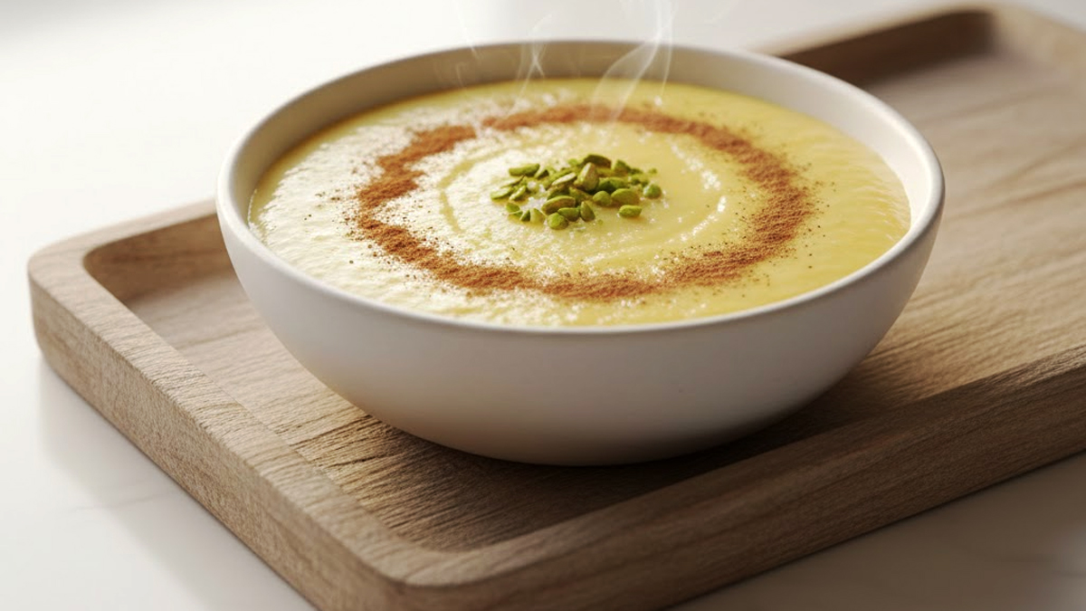 طرز تهیه فرنی با نشاسته و آب