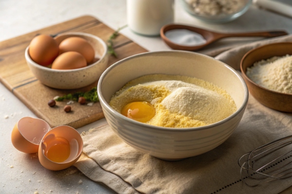 آماده‌سازی مواد اولیه خمیر پاستا