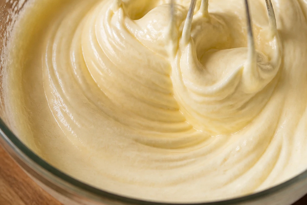 مخلوط کردن تخممرغ، شکر و روغن