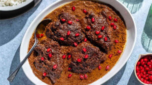 طرز تهیه خورش فسنجان با کدو حلوایی