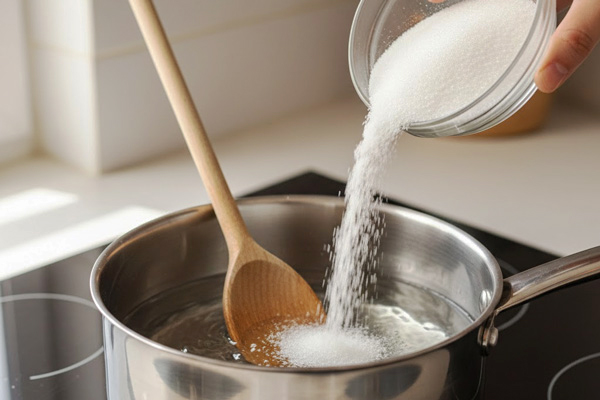 تهیه شربت برای کمپوت آلوئه ورا