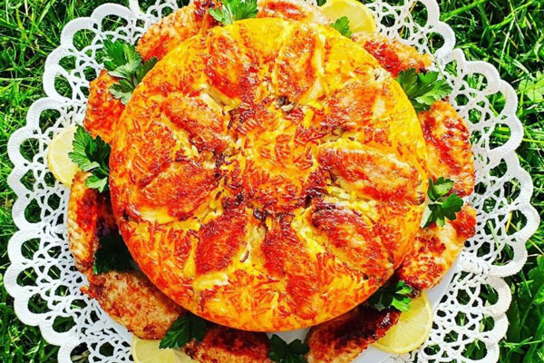 سرو ته چین بال مرغ