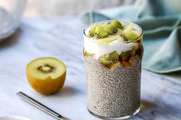 پودینگ دانه چیا مناسب افراد کبد چرب