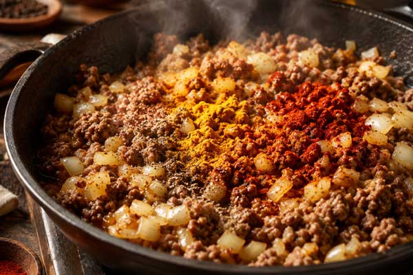 آمادهسازی مایه گوشت دلمه آذری