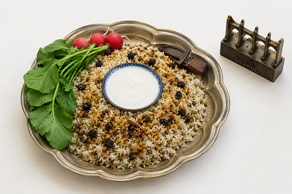 آش ارده یا ماش پلو ارده دزفولی