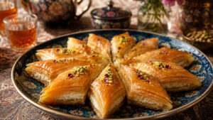 طرز تهیه باقلوا با تهشیر