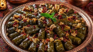 طرز تهیه دلمه برگ مو برای شش نفر