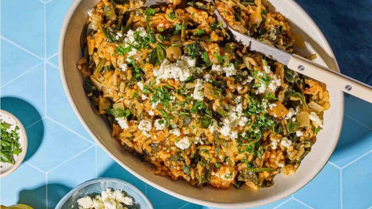 طرز تهیه اسفناج پلو