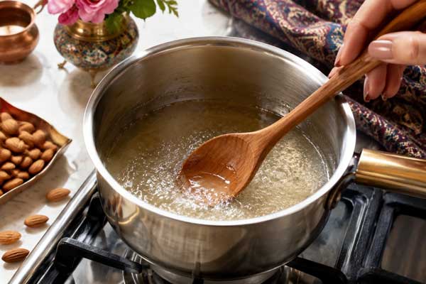 تهیه شربت بار لوز بادام