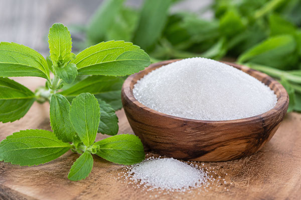 ظرف استویا و گیاه استویا