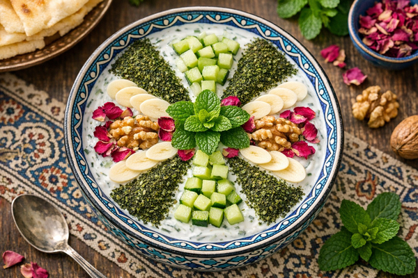 مدلهای تزیین ماست و خیار