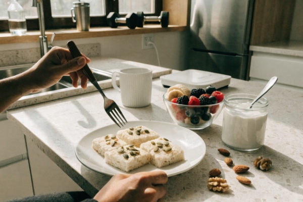 رایس کیک برای صبحانه
