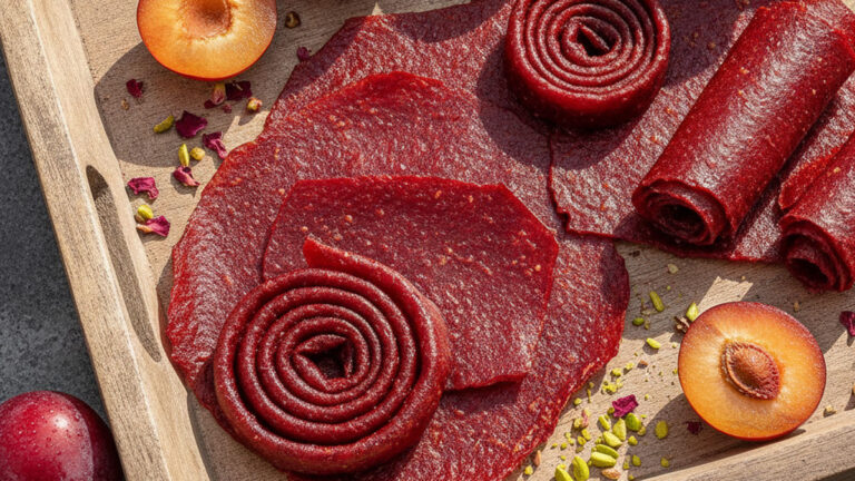 طرز تهیه لواشک آلو قرمز