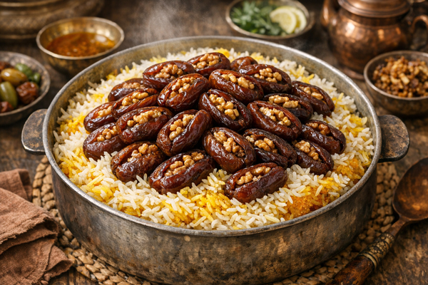 سرو خرما پلو