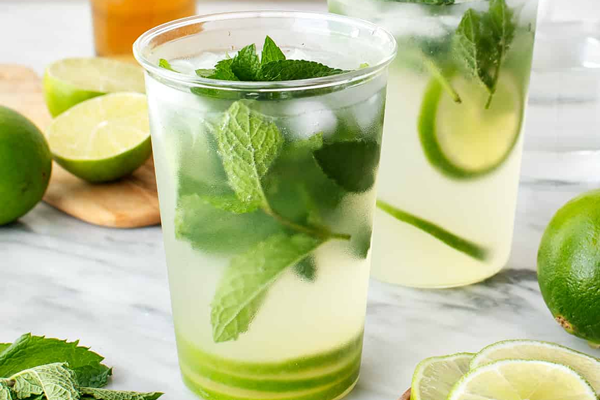 موهیتو بدون آب گازدار 