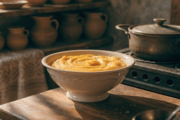 یک کاسه روغن حیوانی گوسفندی