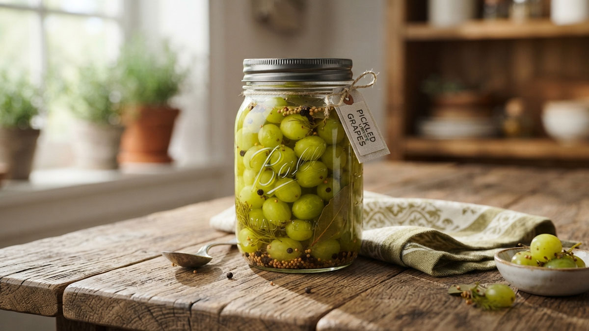 طرز تهیه غوره شور با آب نمک