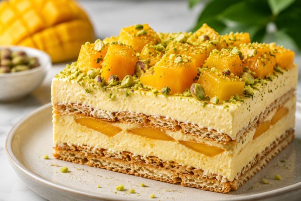دسر انبه بیسکویت