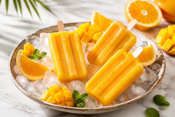 بستنی انبه یخی پرتقال