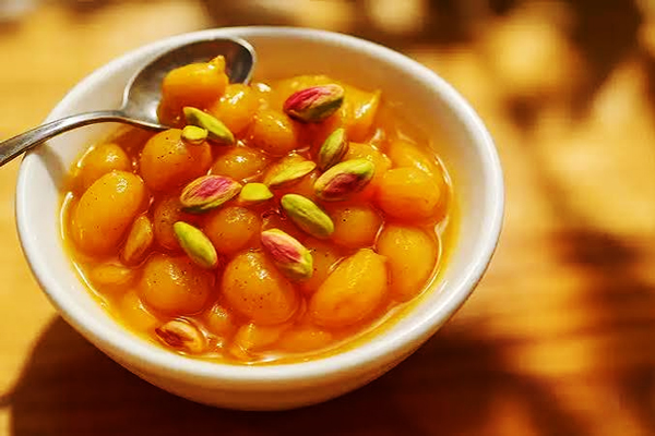 مربای تابستانی پوست پسته