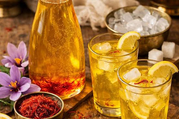 شربت گلاب و زعفران برای تابستان