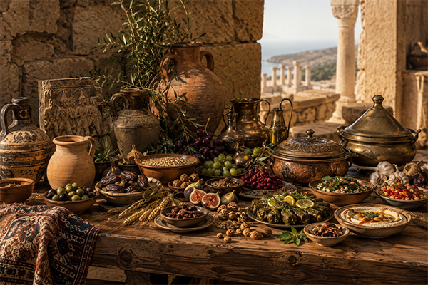 سفره رنگین لبنانی