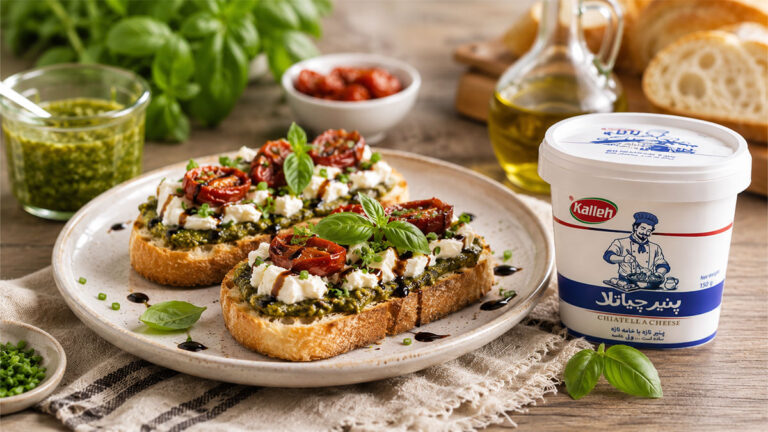 طرز تهیه بروسکتای پستو چیاتلا