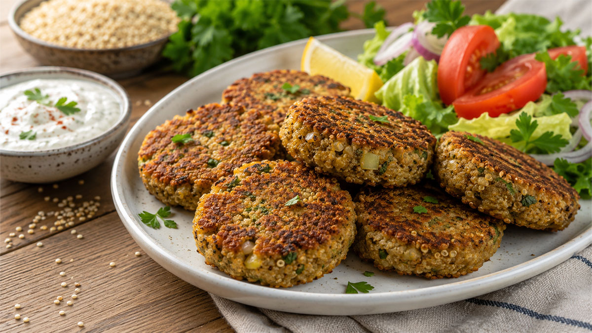 طرز تهیه کتلت کینوا