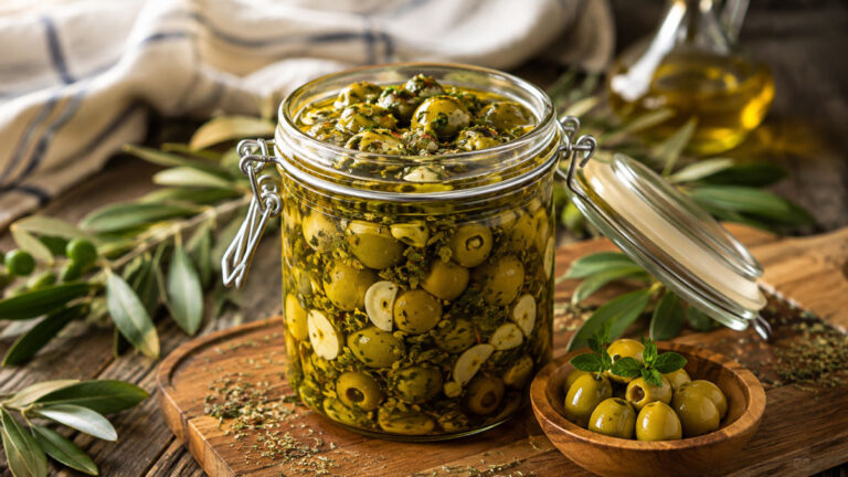 طرز تهیه ترشی زیتون