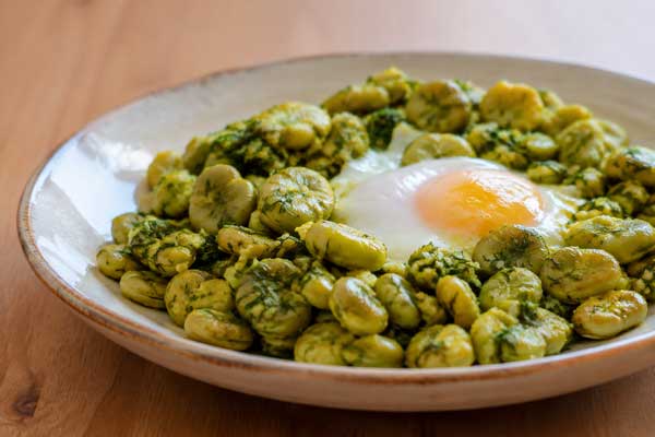 یک بشقاب باقالی وابیج