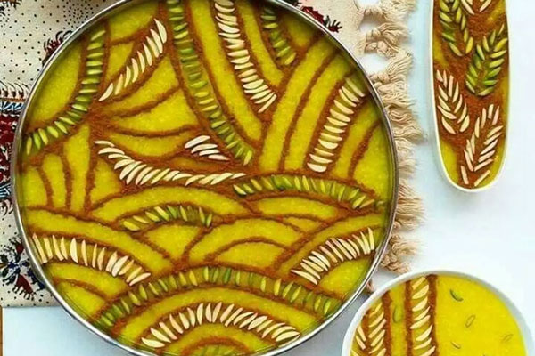تزئین با خطوط موج دار