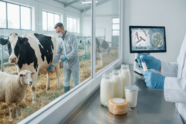 آزمایش لبنیات برای تشخیص تب مالت