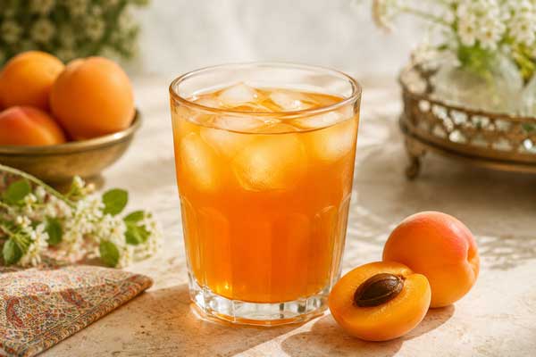 شربت خنک زردآلو برای تابستان
