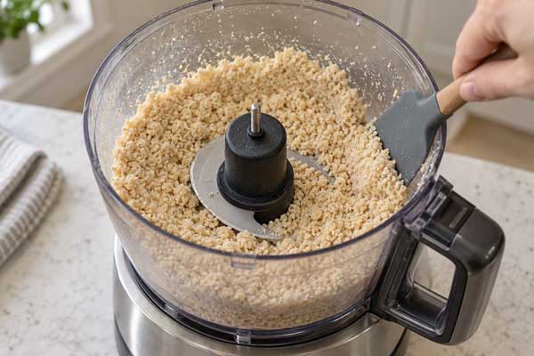 آسیاب کردن بادام هندی برشته‌شده برای تهیه کره