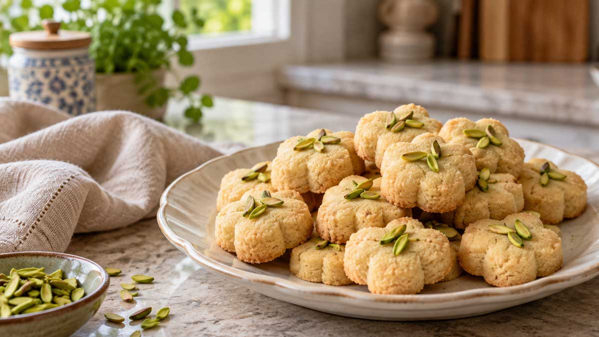 طرز تهیه شیرینی نخودچی با کره مارگارین