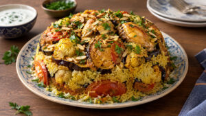 طرز تهیه مقلوبه فلسطینی