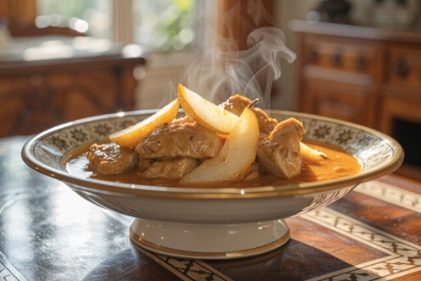 خورشت گلابی در کاسه