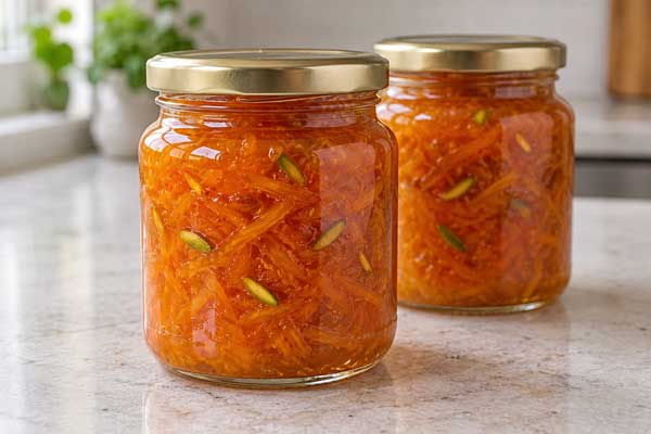 سرو و نگه‌داری مربا هویج کارخانه ای