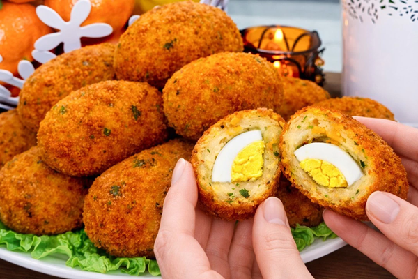 سرو نرگسی سیب زمینی برش خورده 