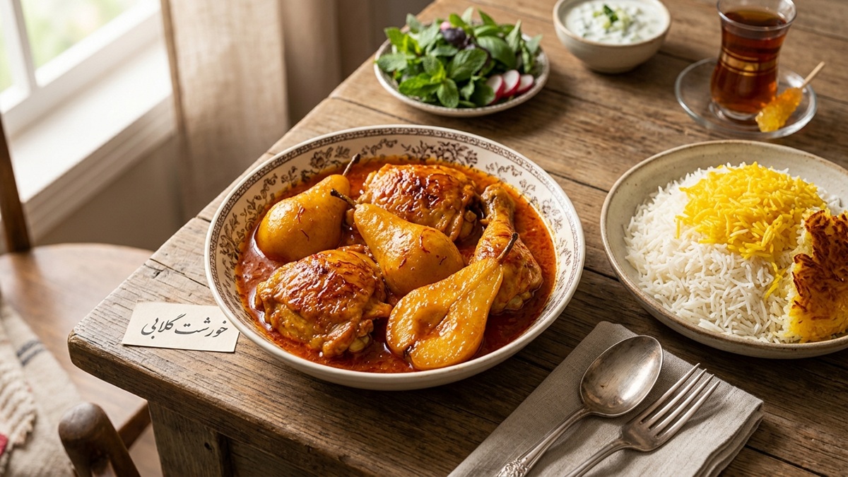 طرز تهیه خورشت گلابی