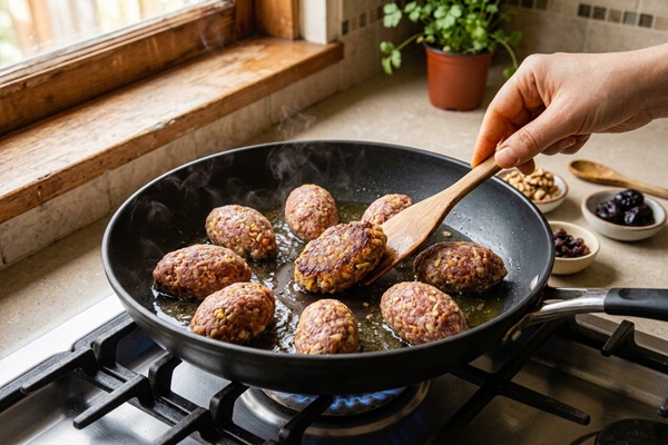  سرخ کردن کوفته‌ها