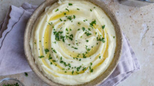 طرز تهیه پوره سیب زمینی رستورانی