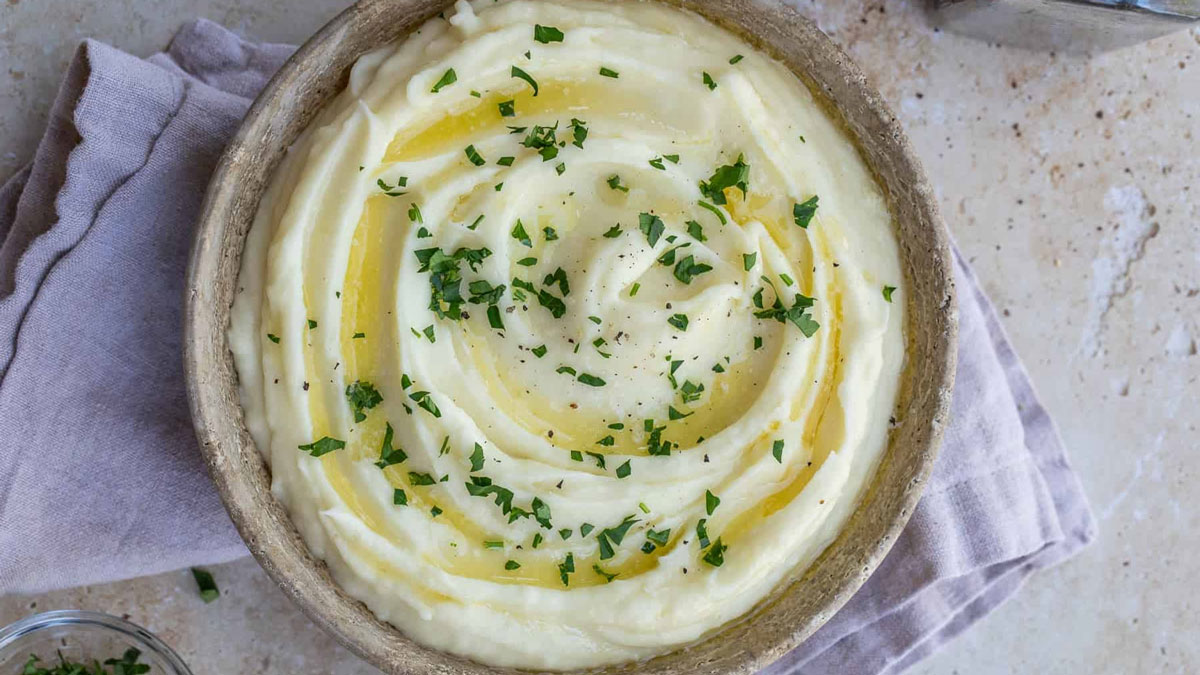 طرز تهیه پوره سیب زمینی رستورانی