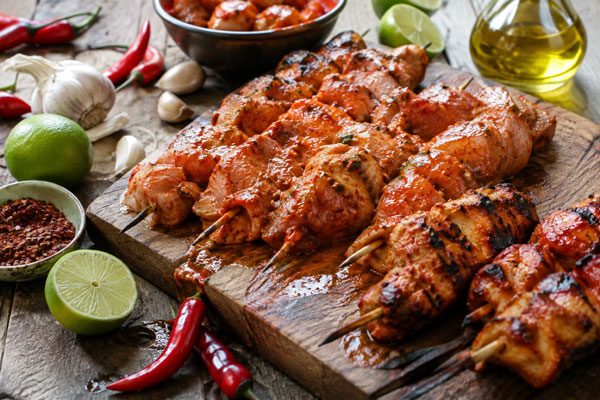 مرینیت اسپایسی جوجه کباب