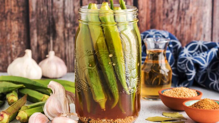 طرز تهیه ترشی بامیه