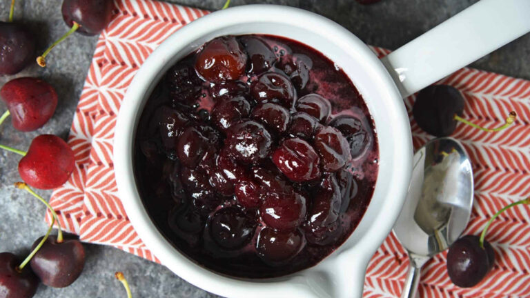 طرز تهیه سس گیلاس