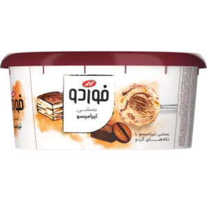 بستنی تیرامیسو با تکه‌ های گردو فوردو